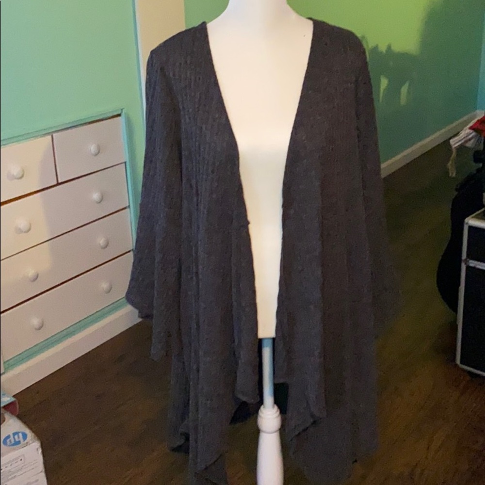 Ribbed Grey Sweater